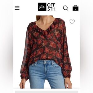 PAIGE floral blouse size S